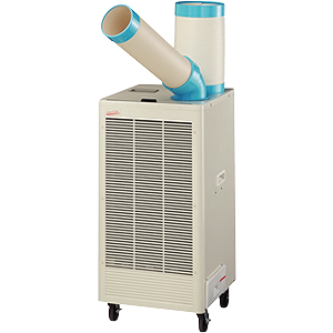 単相100V＞スポットクーラー 自動首振り（排熱ダクト付）【ひんやり君