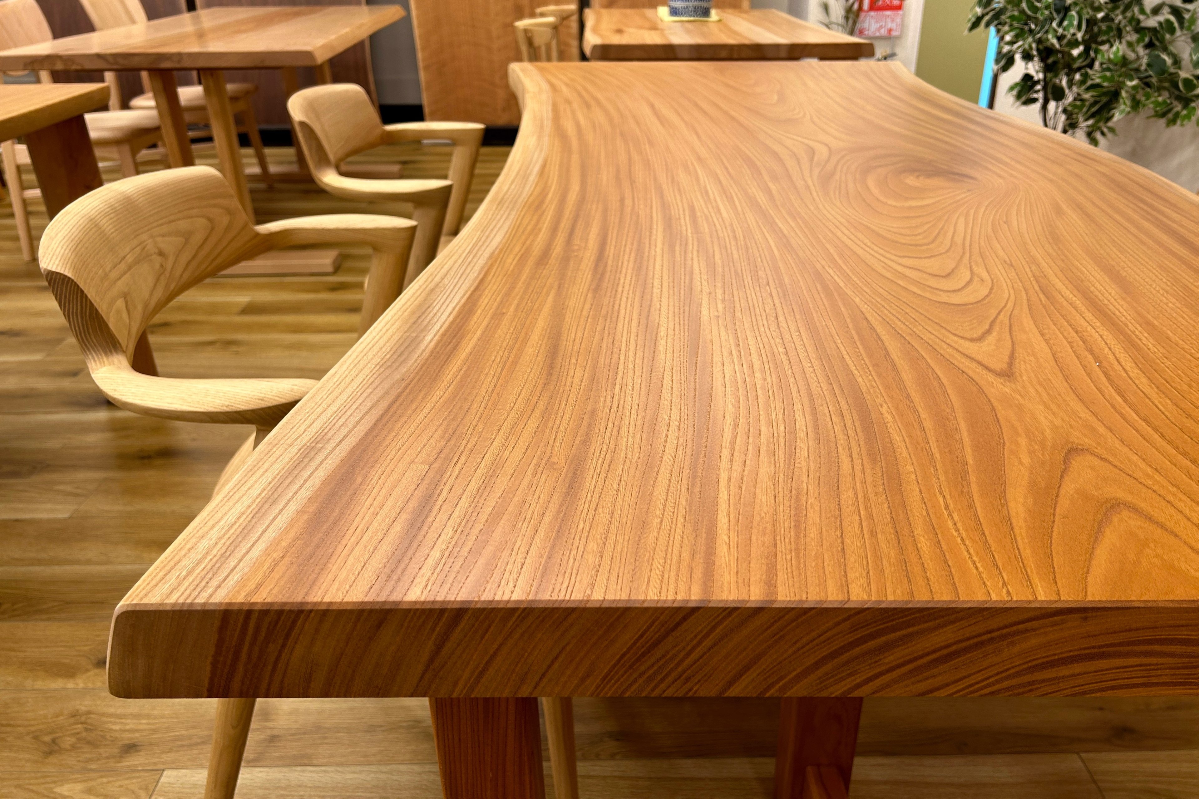 欅 一枚板 160cm テーブル 椅子など SPECIAL一枚板テーブル＆チェア