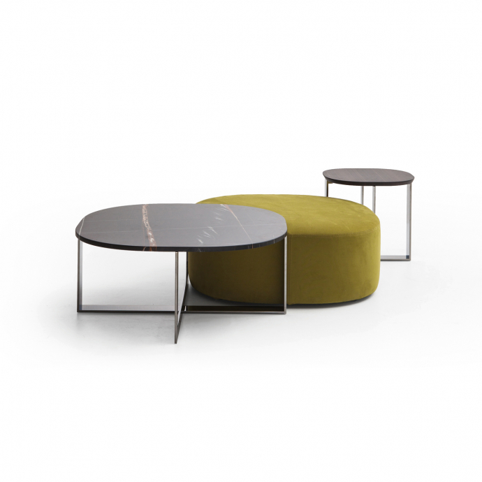 Set of coffee tables with ottoman - Domino Next - Molteni&C