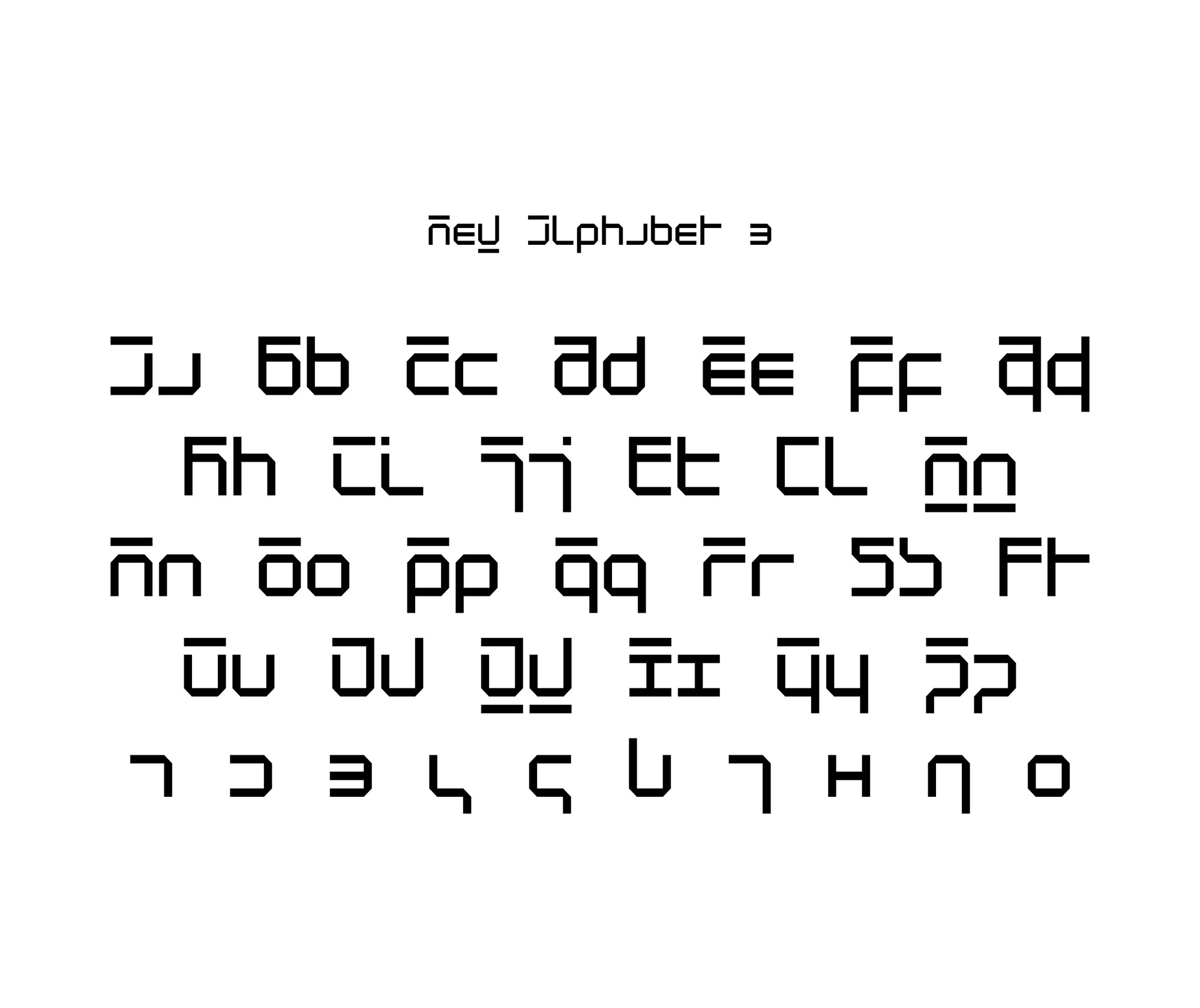 Wim Crouwel. New Alphabet. 1967 | MoMA