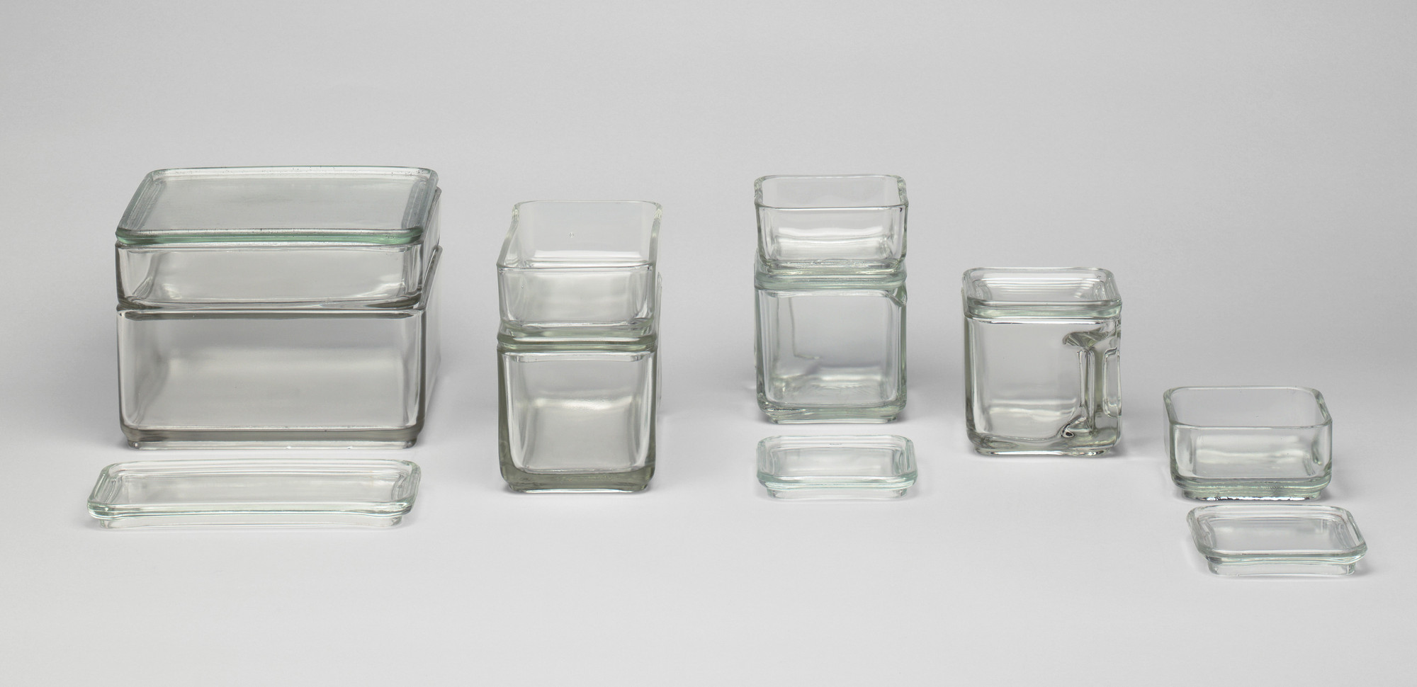 Wilhelm Wagenfeld. Kubus Stacking Storage Containers. 1938 | MoMA