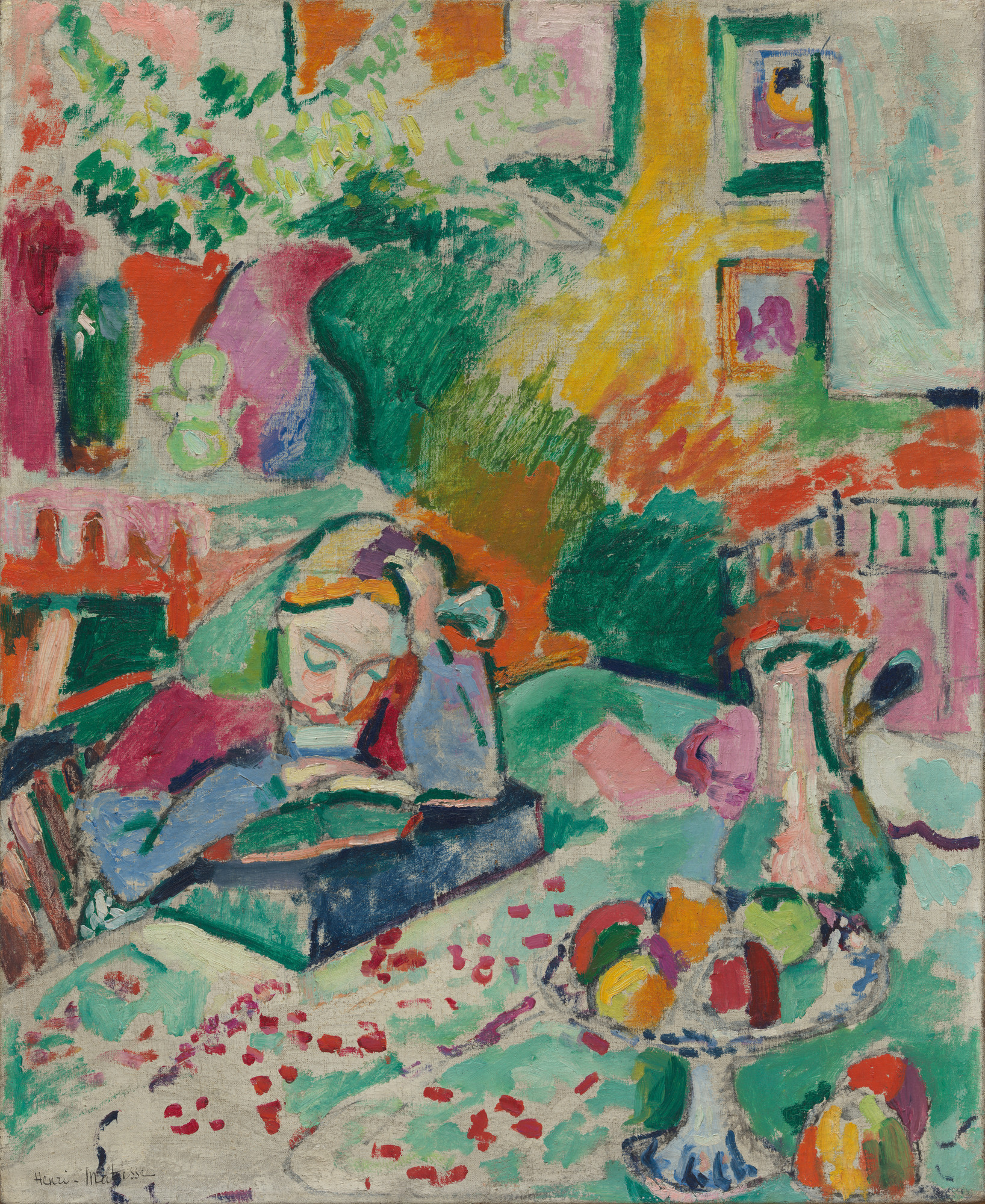 Henri Matisse. Interior with a Young Girl (Girl Reading). Paris
