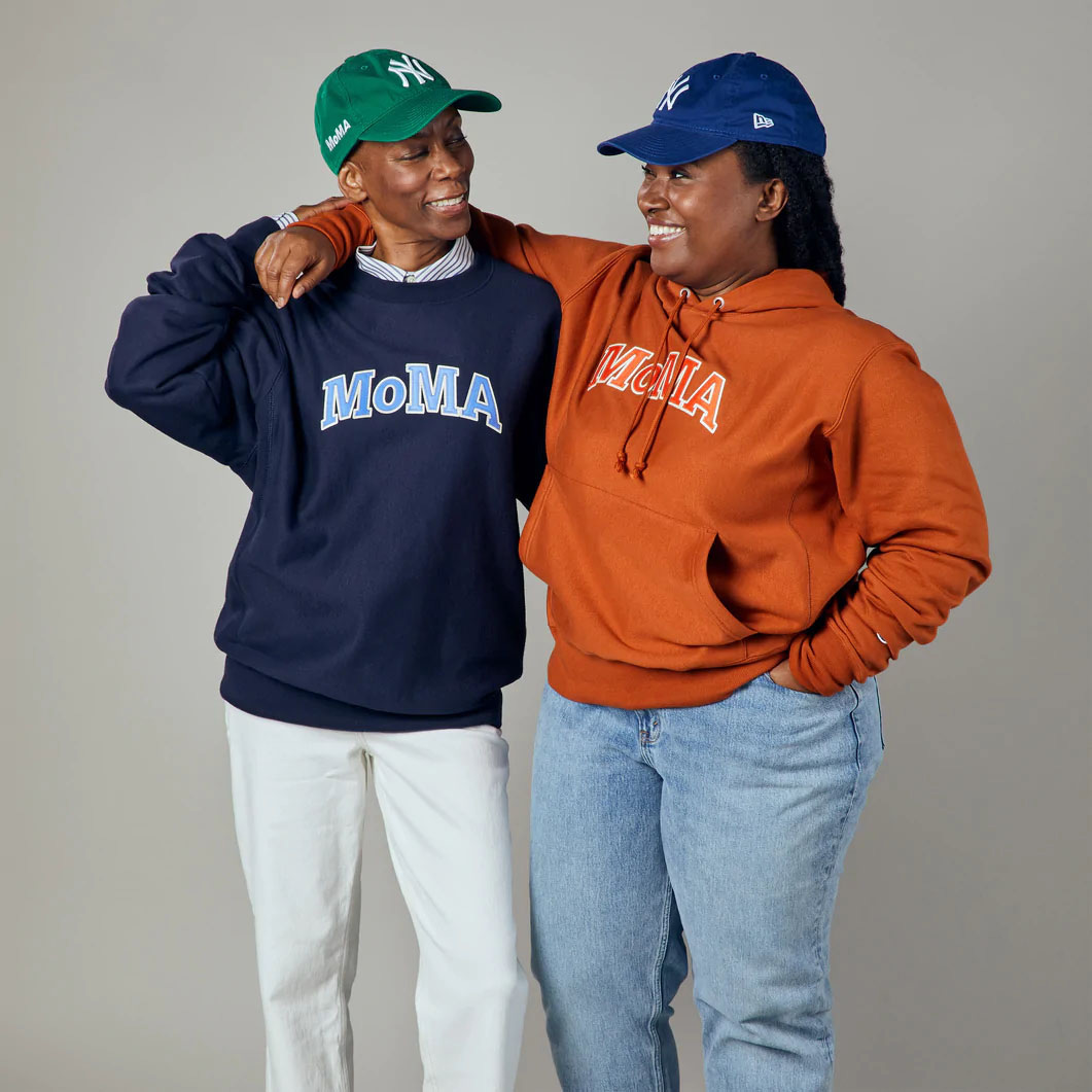 Champion クルーネックスウェットシャツ MoMA Edition ネイビー M