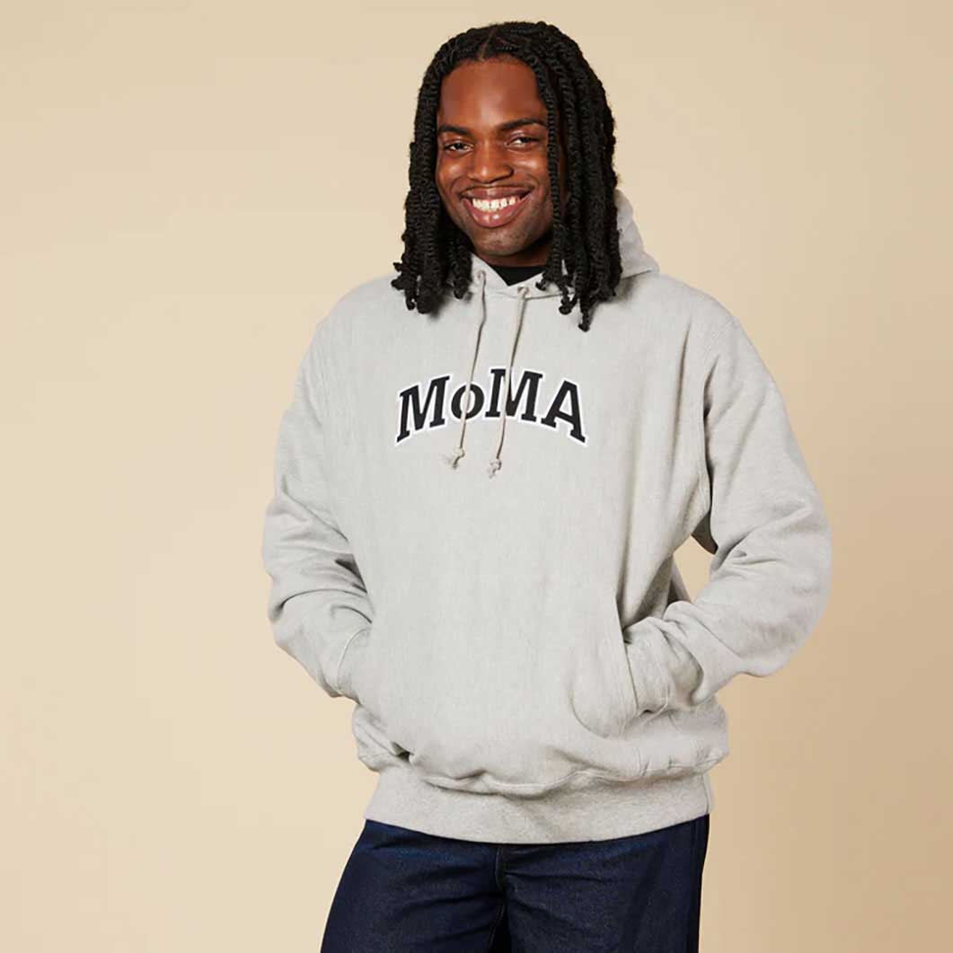 Champion フーディー MoMA Edition グレー M(M グレー)：ファッション