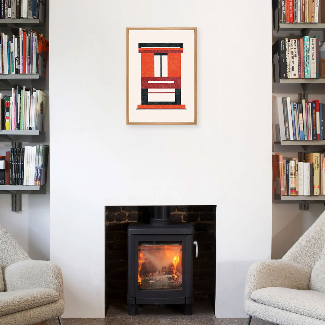 ナタリー・ドゥ・パスキエ： Caldo フレーム付ポスター(Caldo