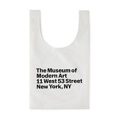Baggu スタンダードバッグ MoMA Address ホワイト(MoMA Address