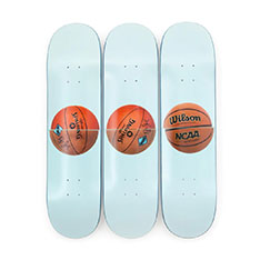 ジェフ・クーンズ：Three Ball 50／50 Tank スケートボード 3枚セット