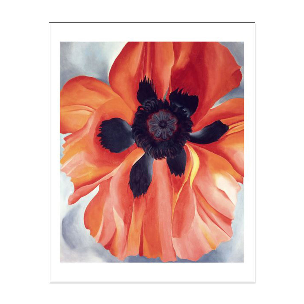 ジョージア・オキーフ：Red Poppy, No.VI, 1928 ポスター(Red Poppy