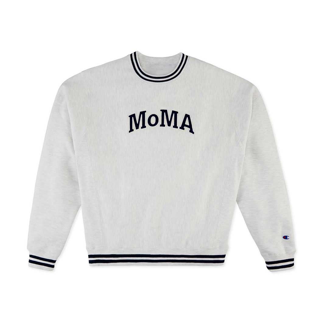 MoMA Champion Striped スウェットシャツ L(L)：ファッション