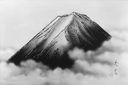 彫金額 富士山 - 国立工芸館