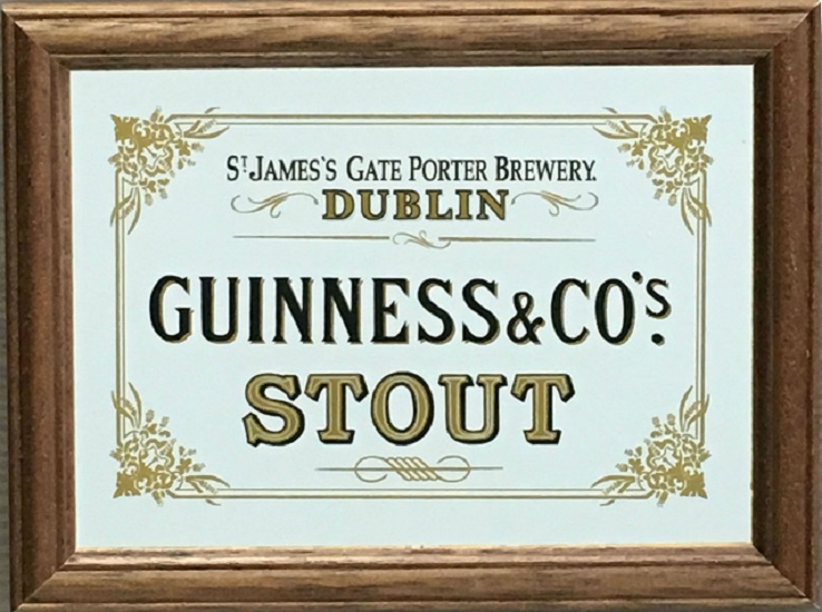 パブミラー(ミニ) 【GUINNESS-Stout(ギネス スタウト)】