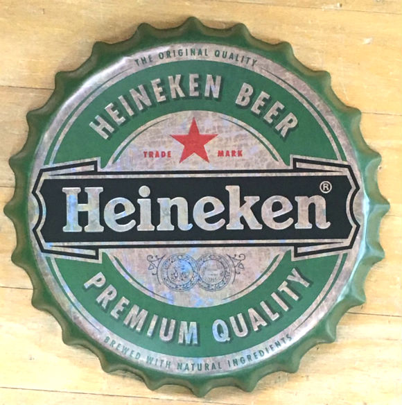 ティンサイン【Heineken・ハイネケン】 ボトルキャップ型