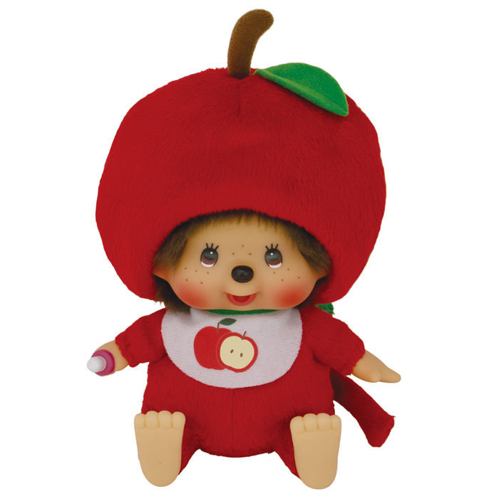 りんごのもんちっちさん Sサイズ お座り | モンチッチホームページへ