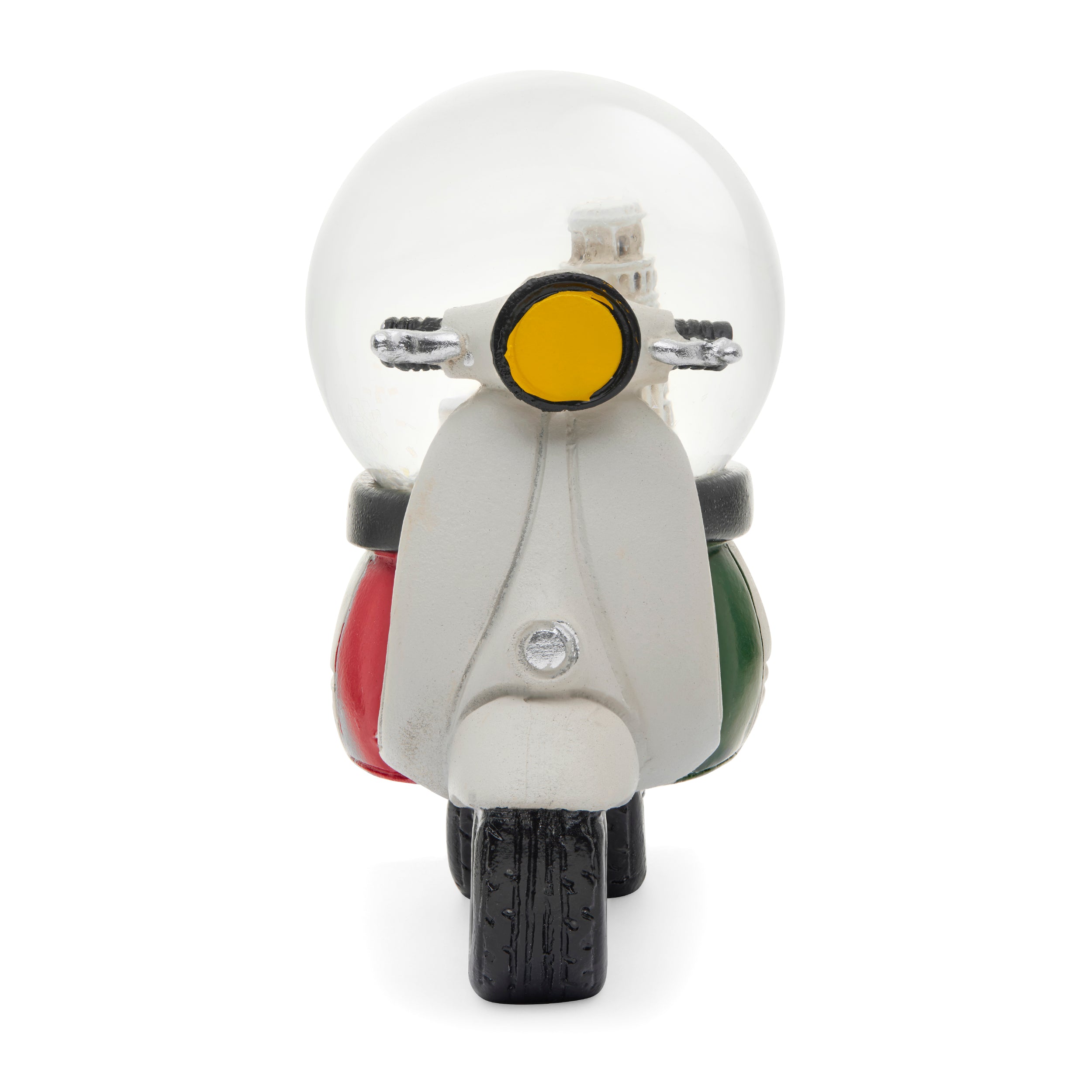 White Resin Vespa with Snow Globe | MONDO CATTOLICO