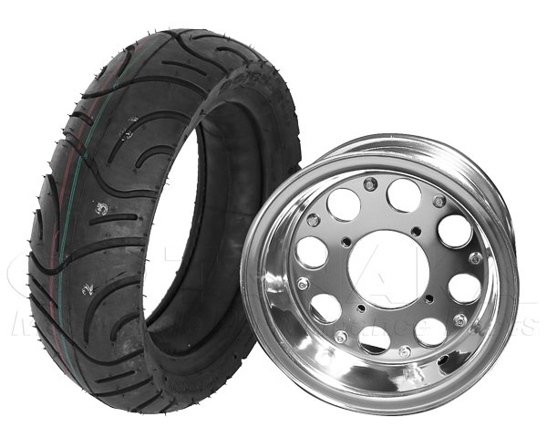 085wモンキー用 8インチアルミホイール＆90／65-8タイヤセット