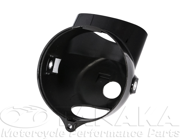 1198w初期型ダックス・シャリィタイプヘッドライトケース ブラック