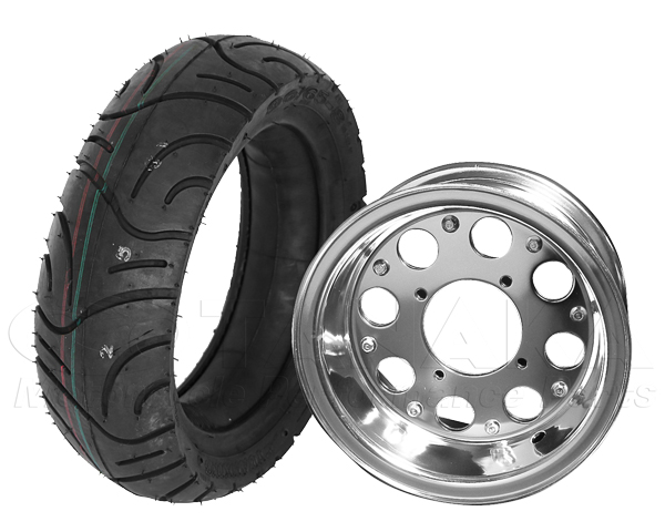 085wモンキー用 8インチアルミホイール＆90／65-8タイヤセット