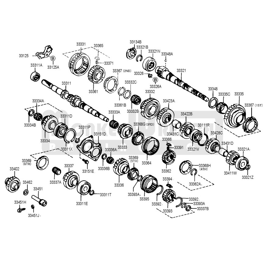 Toyota OEM 3rd Gear Driven – Lotus/Toyota C60 C64 | Monkeywrench