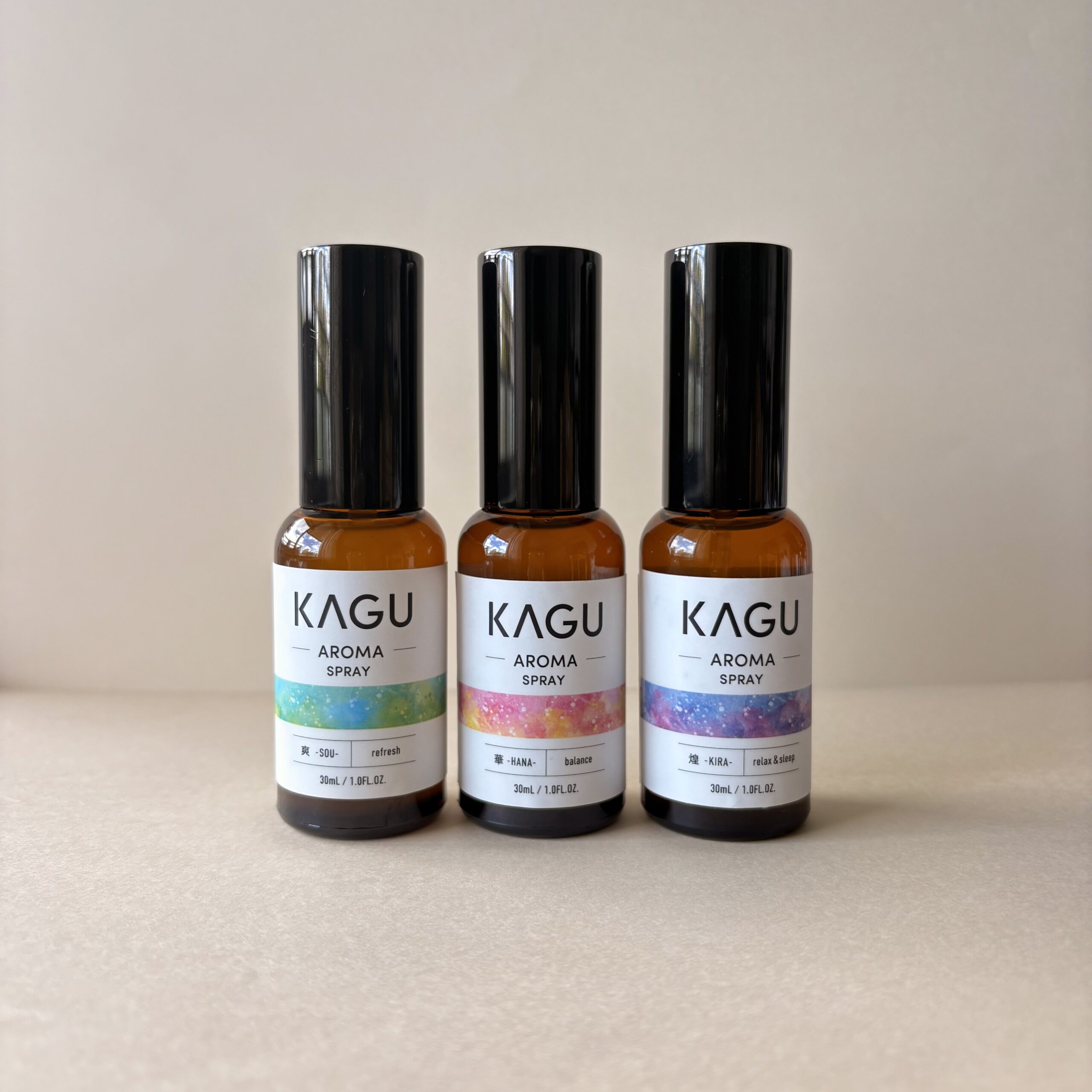 アロマスプレー 3種の香りコンプリートセット 30mL×3本 爽-SOU,華-HANA-,