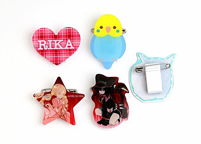 アクリルバッジクリップ | オリジナルグッズ・ノベルティ・記念品の