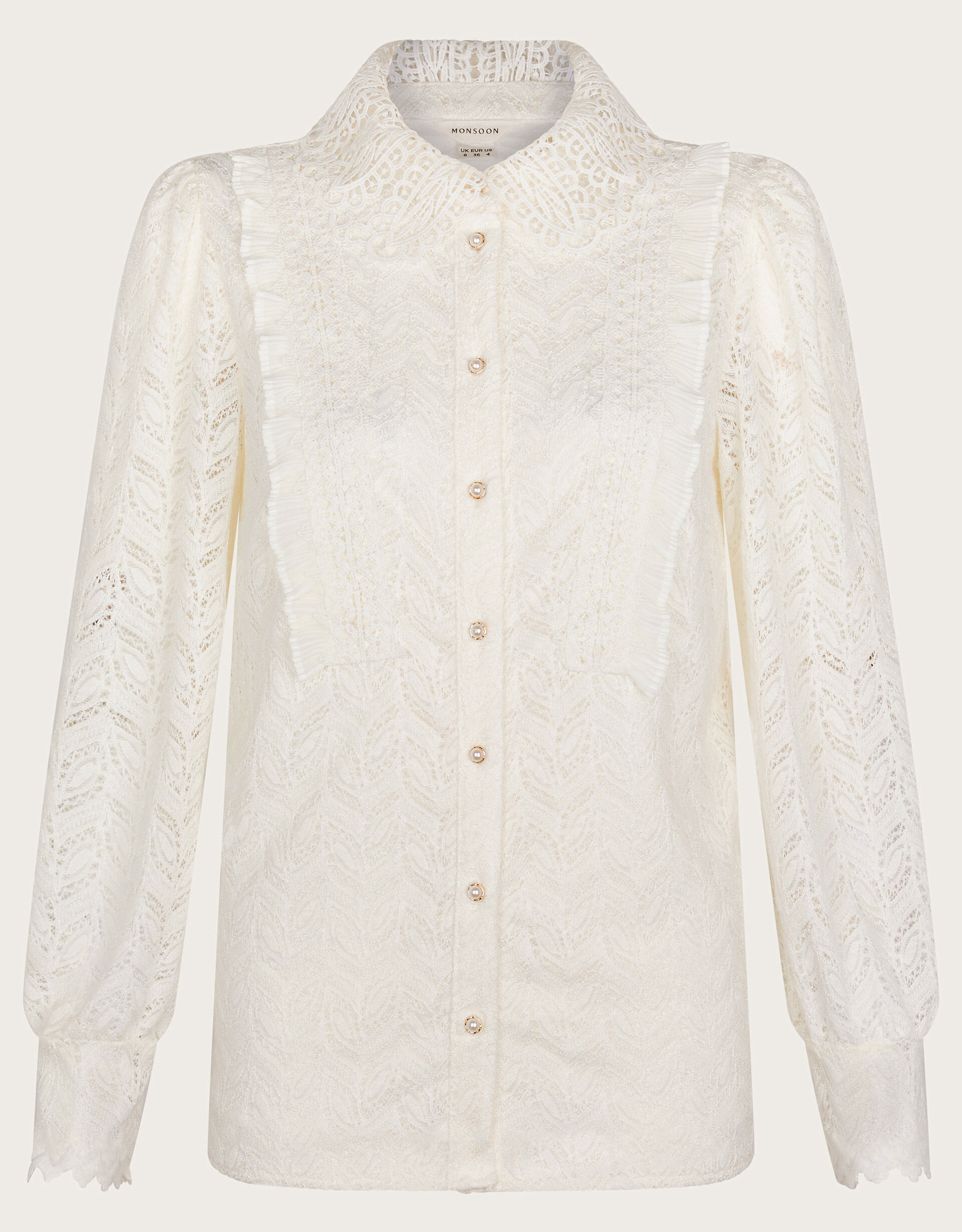 Laura Lace Blouse Ivory
