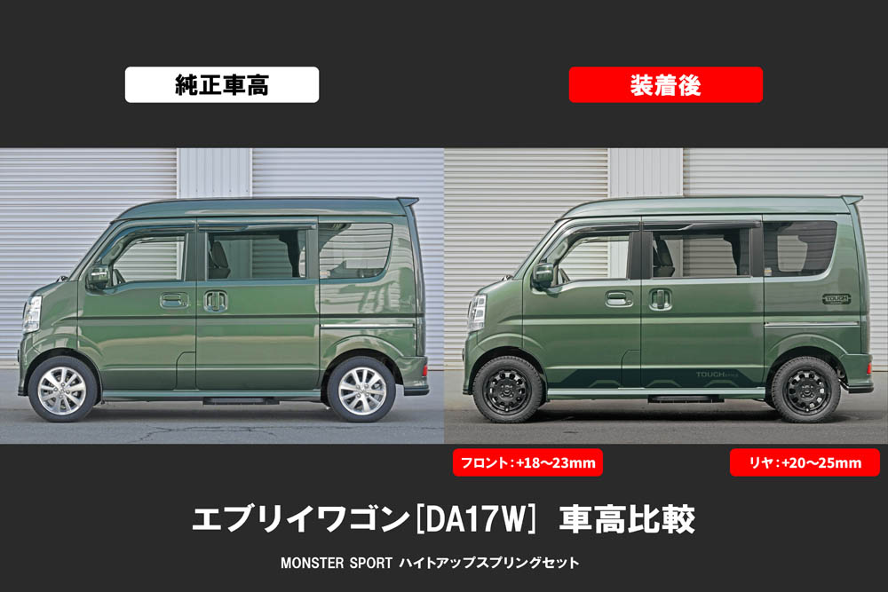 ハイトアップスプリングセット エブリイワゴン[DA17W] / エブリイ