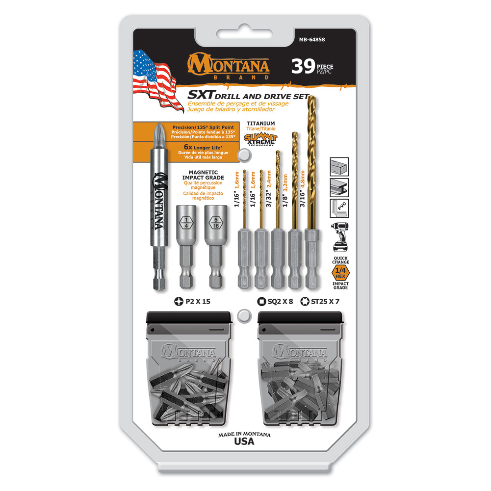 39pc Drill & Drive Set - Montana Brand Tools – Made in USA