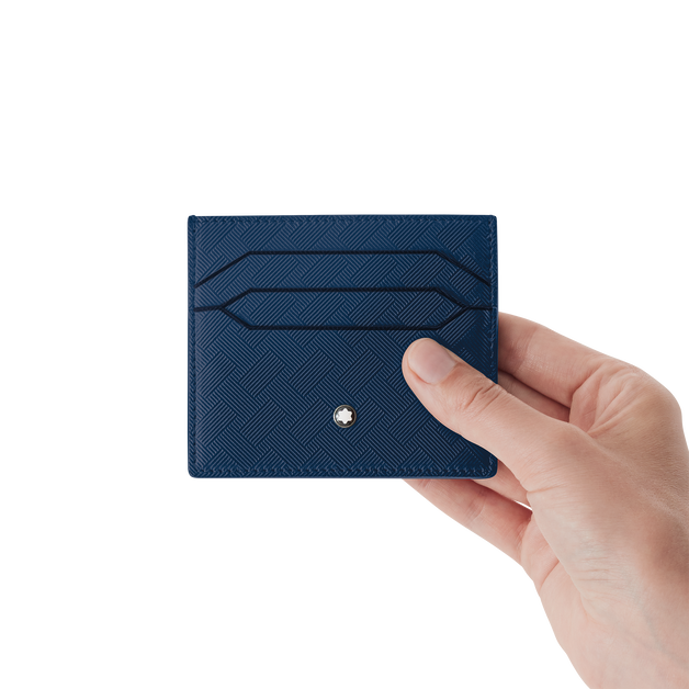Extreme 3.0 card holder 6cc - Leather - Ink blue - Montblanc® US