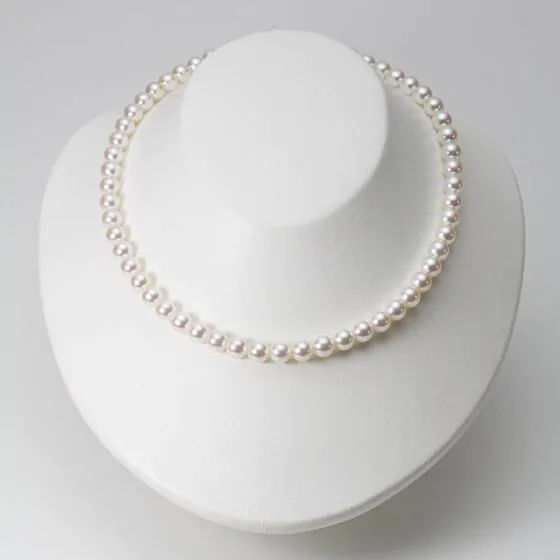 7.0mmアコヤ真珠ネックレス＆イヤリング・ピアスセット | Moon Label