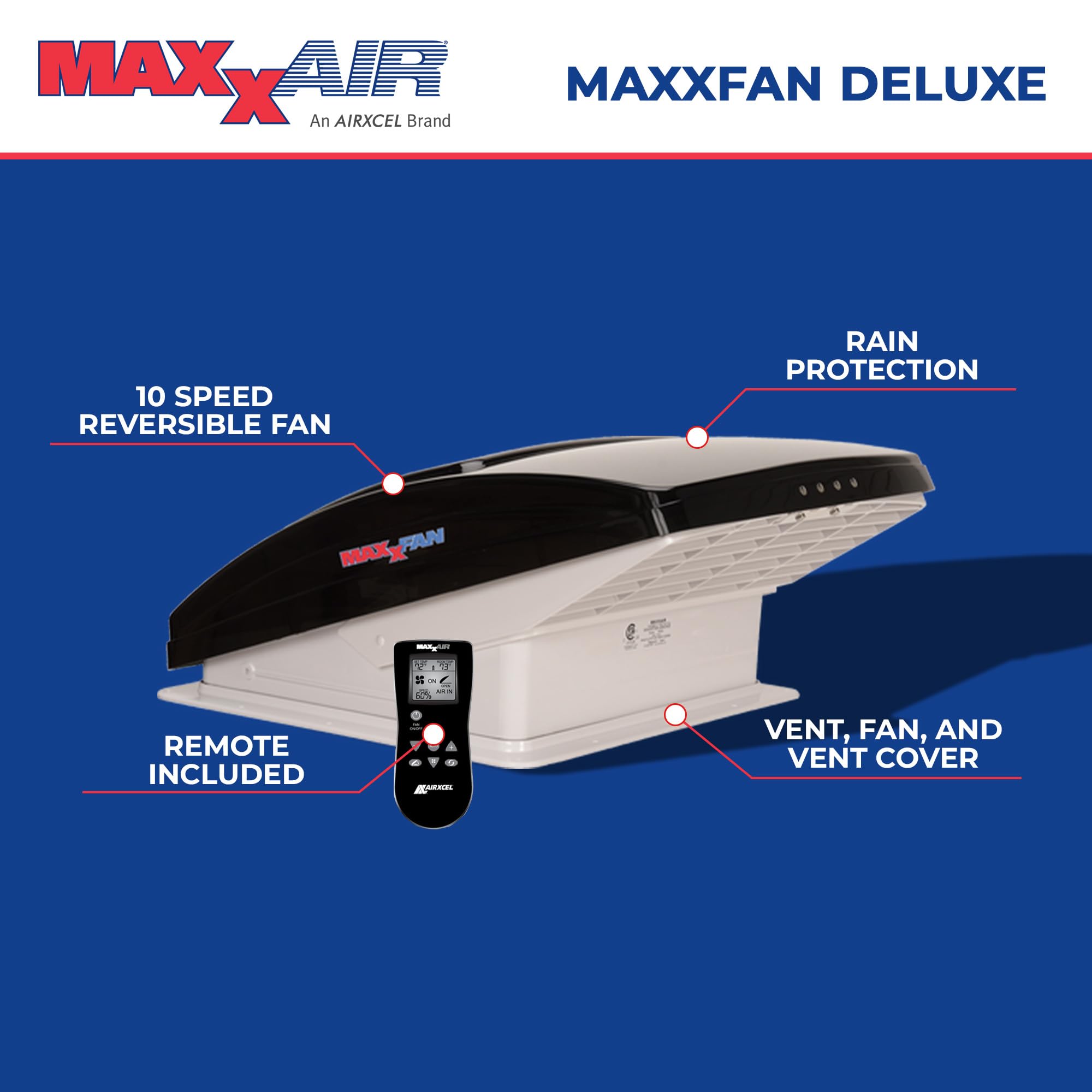 Maxxair MaxxFan Deluxe 7500K – Moonraker Design Co.