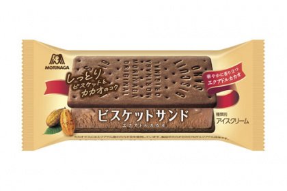 ビスケットサンド待望のココアビスケットを採用 エクアドル産カカオが
