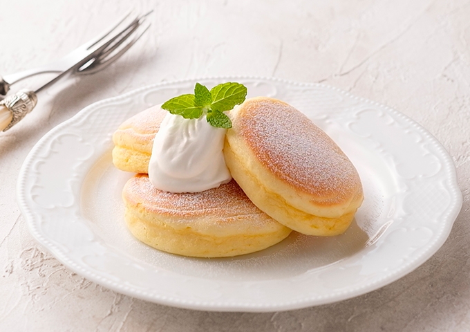 ふわふわパンケーキの作り方 | 天使のお菓子レシピ | 森永製菓株式会社