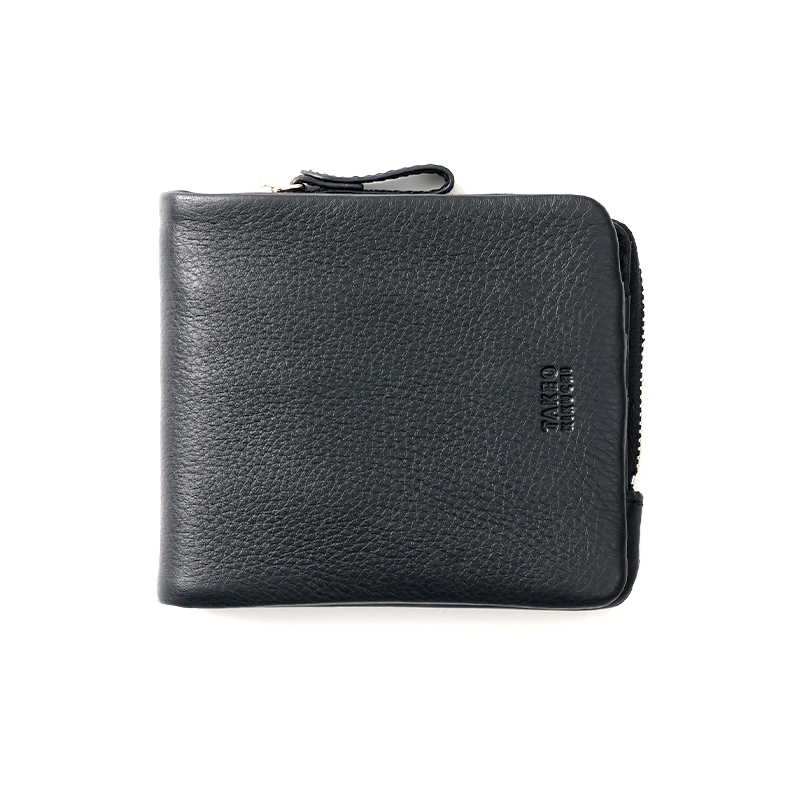 タケオキクチ｜二つ折り財布小銭入れ付｜クロ｜レディング｜TK-00222