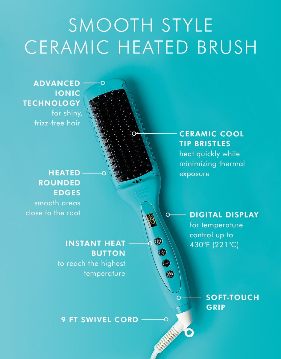 Smooth Style Ceramic Heated Brush – Moroccanoil