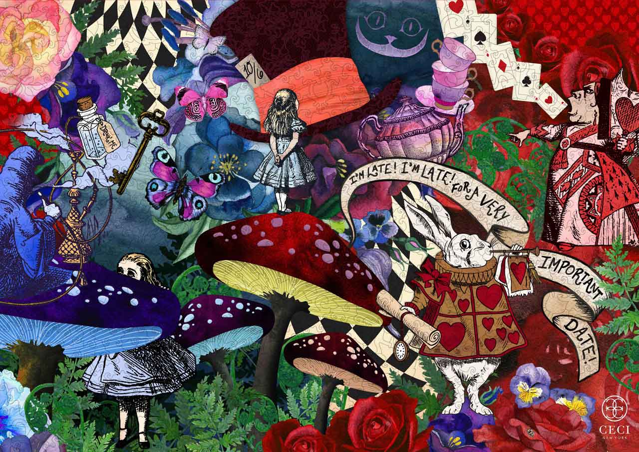 Alice in Wonderland by Ceci New York – Mosaic Puzzles