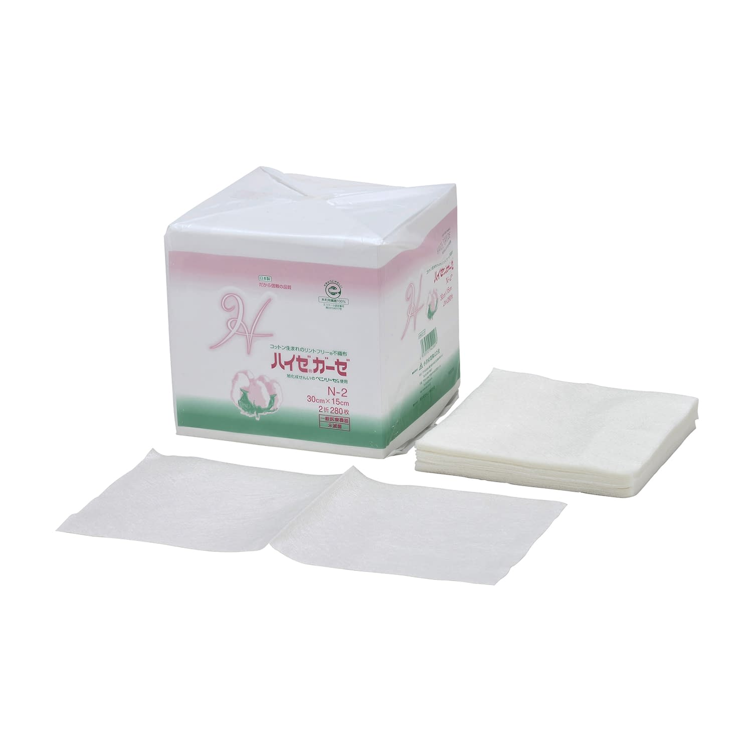 ハイゼガーゼ(2ツ折)N－2 N-2 医療用ガーゼ 23-3856-01 小津産業