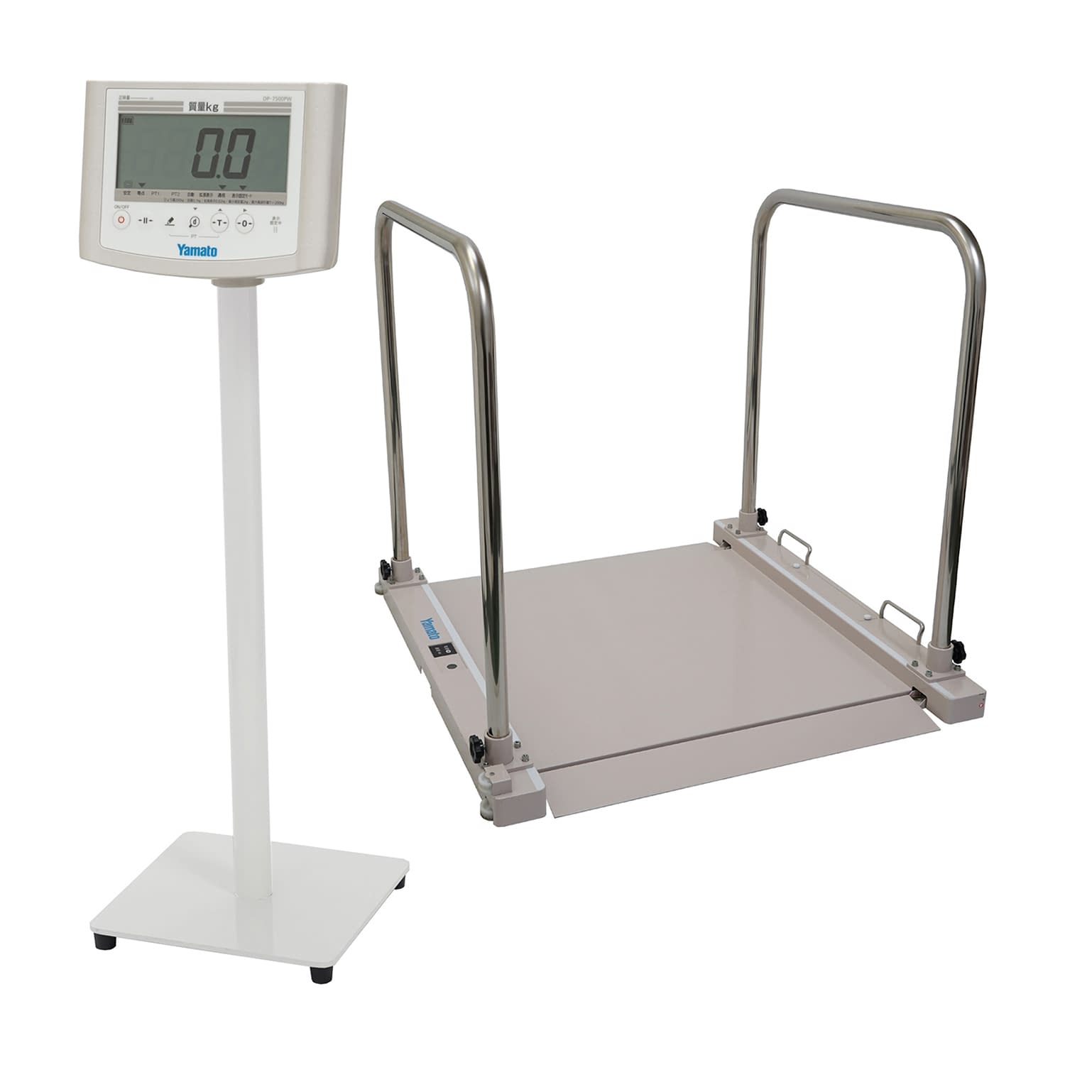 ヤマト バリアフリー体重計(検定品) スタンド付 車いす用体重計 24