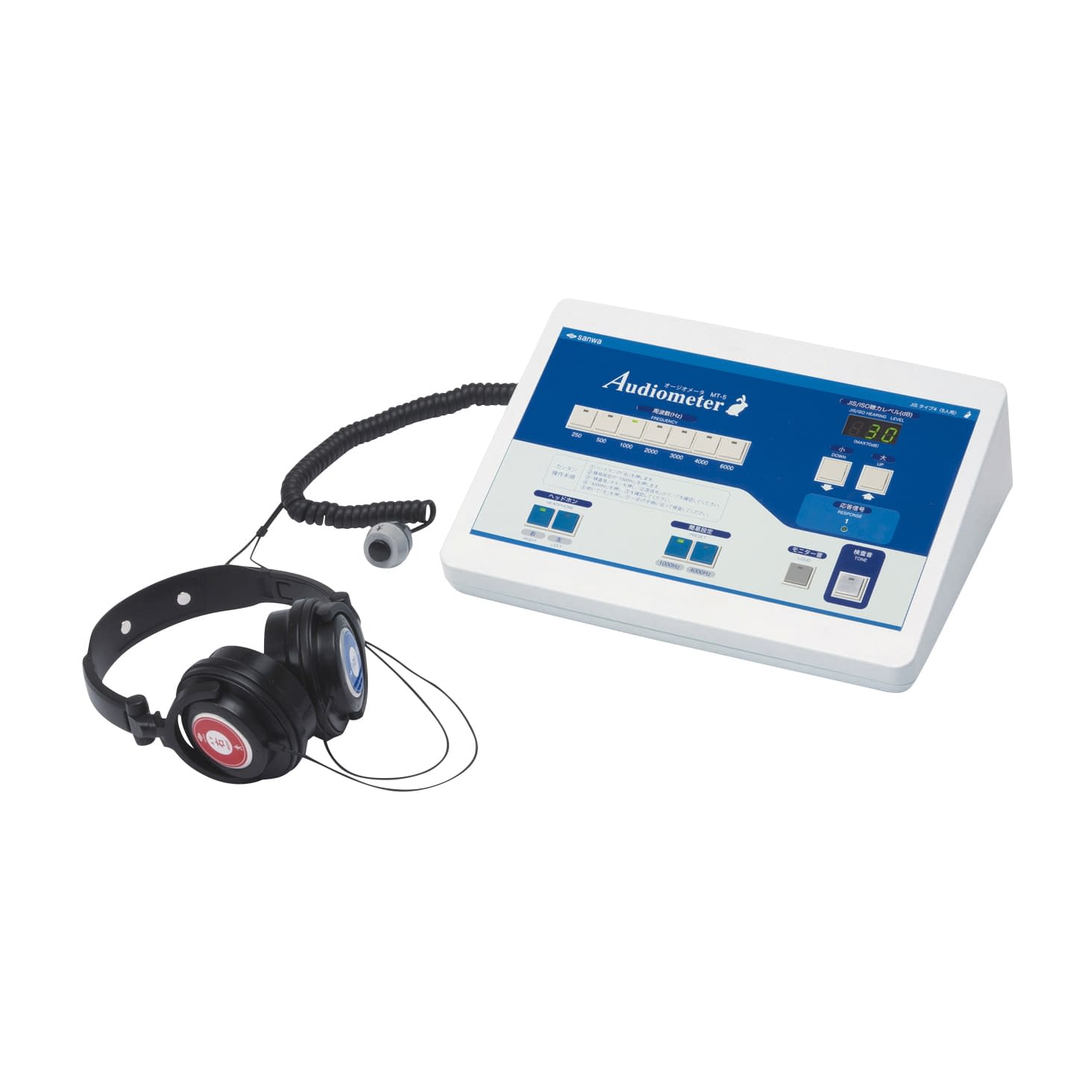 オージオメーターMT(5人用) 5人用 聴力計 24-3554-02 三和製作所 107