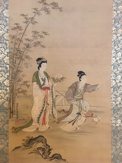 狩野雪信 唐美人図｜古美術・掛け軸の販売・買取・鑑定-松本松栄堂