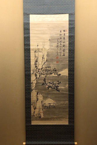 中西耕石 桃花山水図｜古美術・掛け軸の販売・買取・鑑定-松本松栄堂