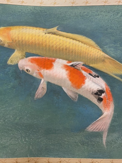 山下関城 双鯉｜古美術・掛け軸の販売・買取・鑑定-松本松栄堂