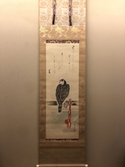 狩野伊川院栄信 鷹図｜古美術・掛け軸の販売・買取・鑑定-松本松栄堂