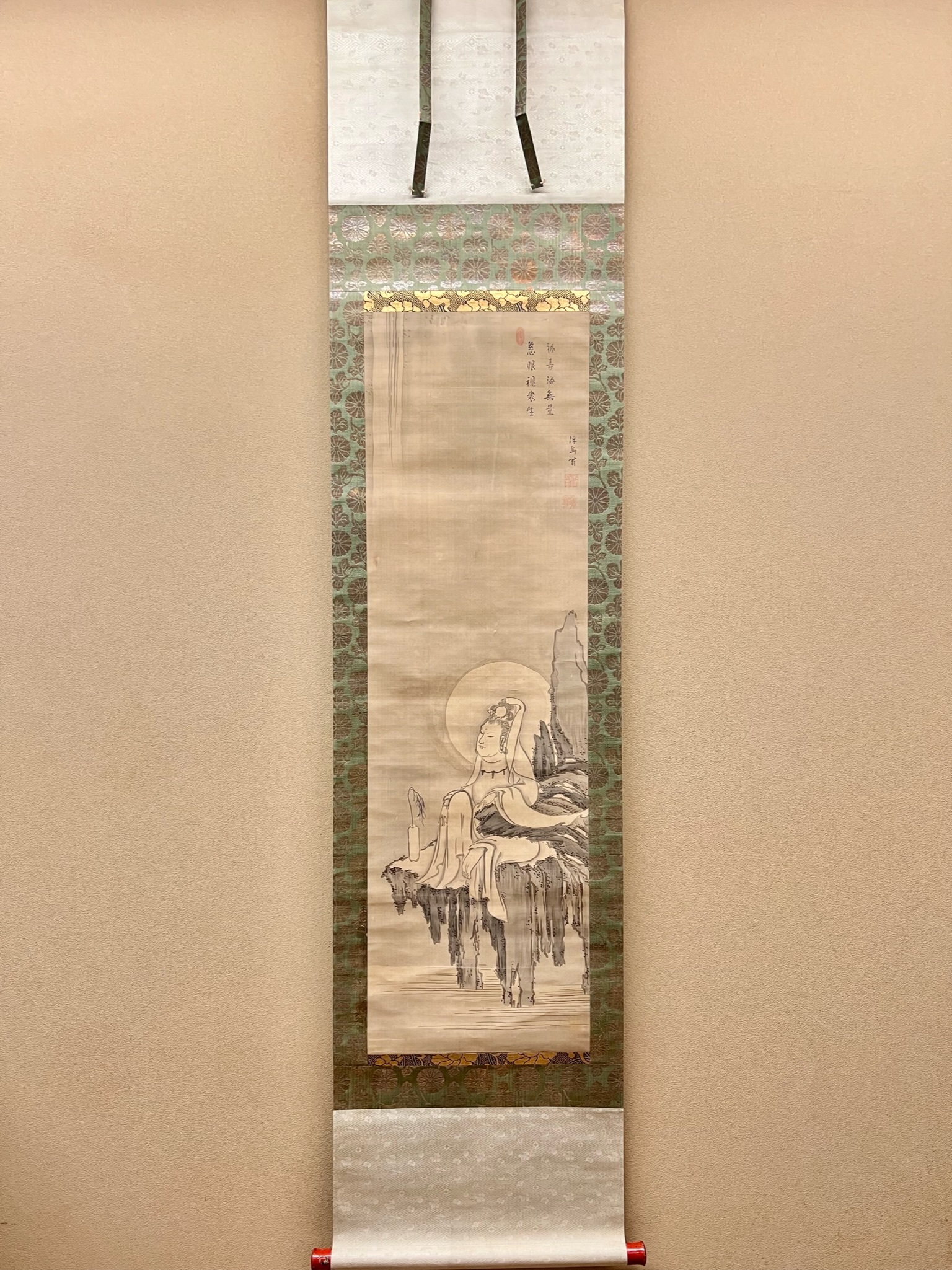 真作】森寛斎/菊翁図/人物図/掛軸/名家伝来/AC-565 真作】森寛斎/菊翁