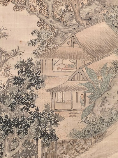 高久靄厓 倣王叔明山水図｜古美術・掛け軸の販売・買取・鑑定-松本松栄堂