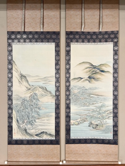 狩野永岳 耕作図｜古美術・掛け軸の販売・買取・鑑定-松本松栄堂