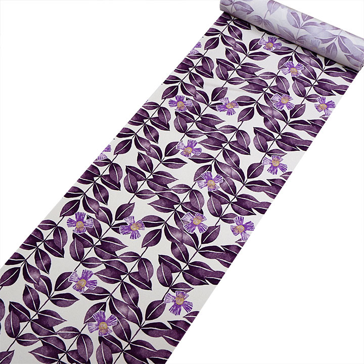 金子みすゞブランド みすゞうた小紋反【葉模様】 [241201-komon-1