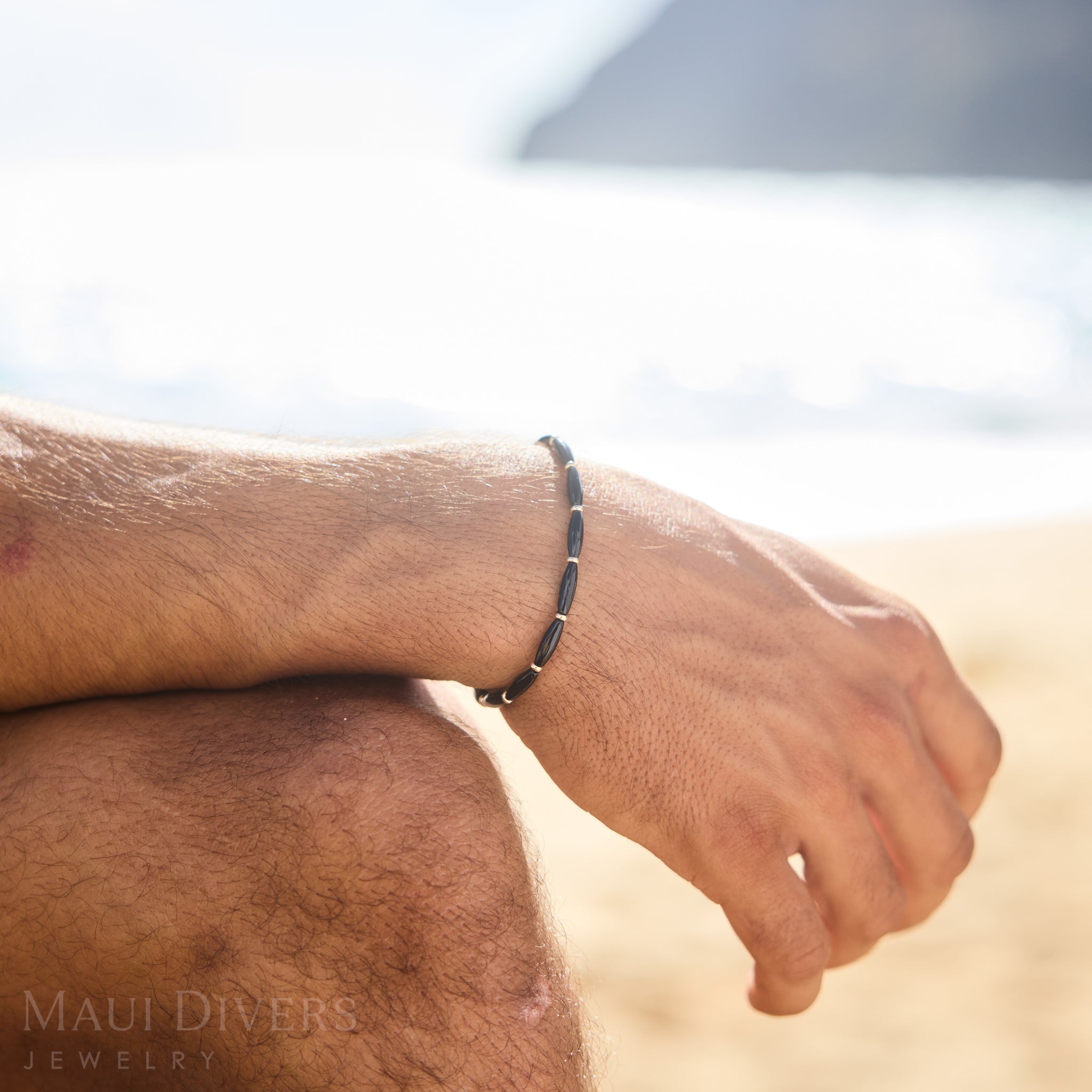 ブラックコーラル ブレスレット ゴールド