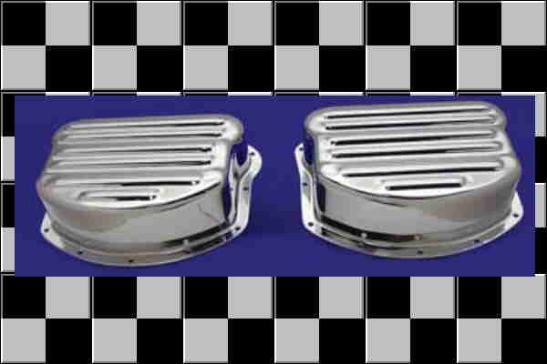 パーツ販売]パンヘッド用ロッカーカバーセット-リブ-｜ハーレー