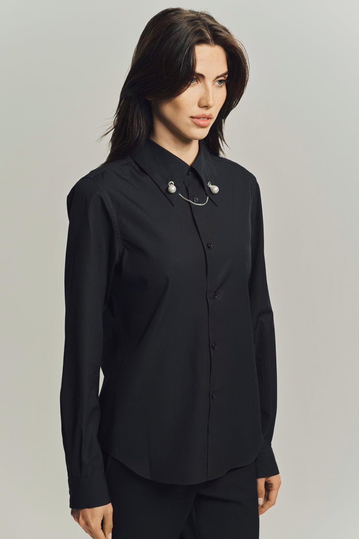 NOIR KEI NINOMIYA | COTTON BROAD LONG SLEEVE SHRT