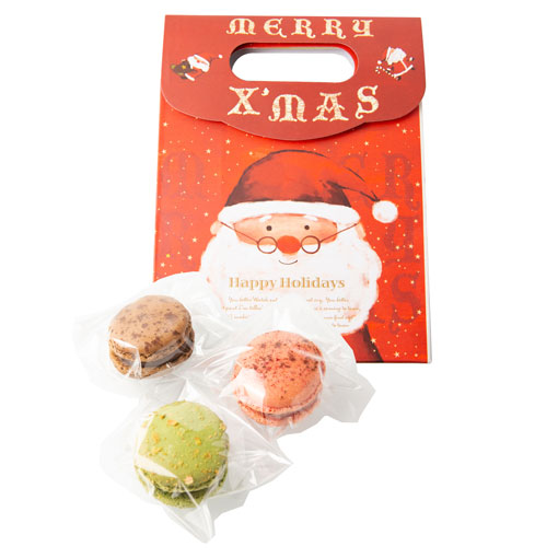 期間限定】クリスマスサンタマカロン3(3個入り) | 洋菓子店